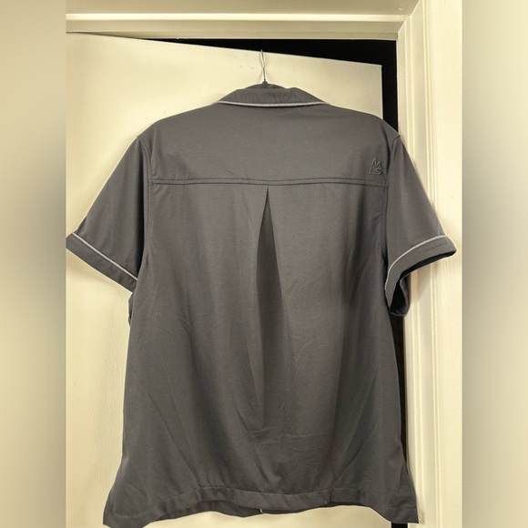 NWT $110 Magnlens Shirt Resort shirt pajama Look Beach Shirt Oversized XS BLK - Picture 10 of 14